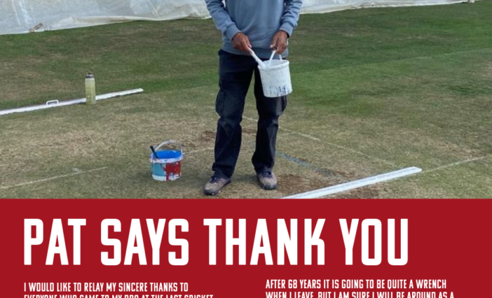 Pat says thank you and Merry Christmas